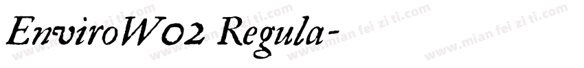 EnviroW02 Regula字体转换